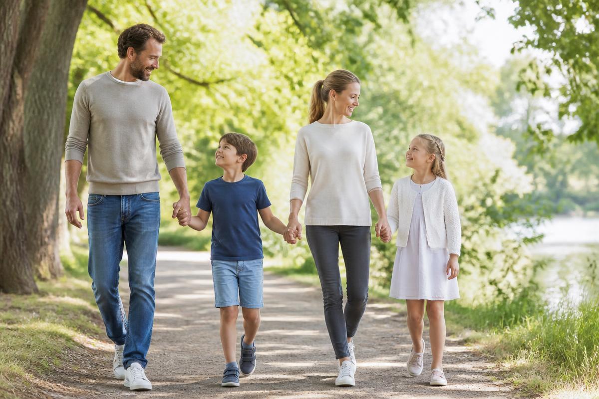 Familie mit Kindern – Kinderabsicherung